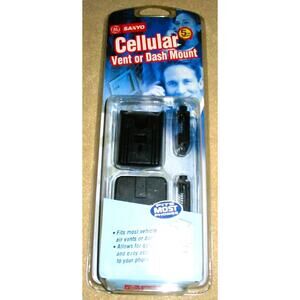 Sanyo Cellular Phone Mount for Vehicle Air Vent or Dashboard 5 Year Warranty